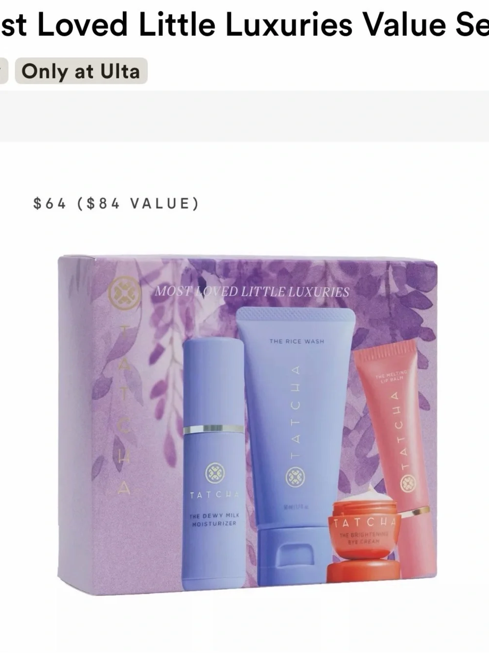 Tatcha curated skincare